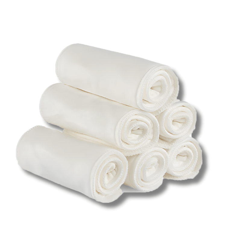 Bamboo Cotton Inserts for Eco Diapers 8 Pieces 