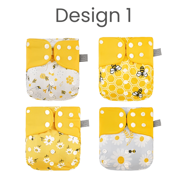 Kit Elinfant 4 Cloth Nappies + 4 Inserts