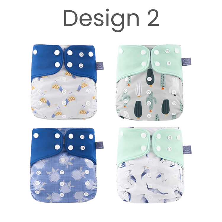 Kit Elinfant 12 Cloth Nappies + 12 Inserts