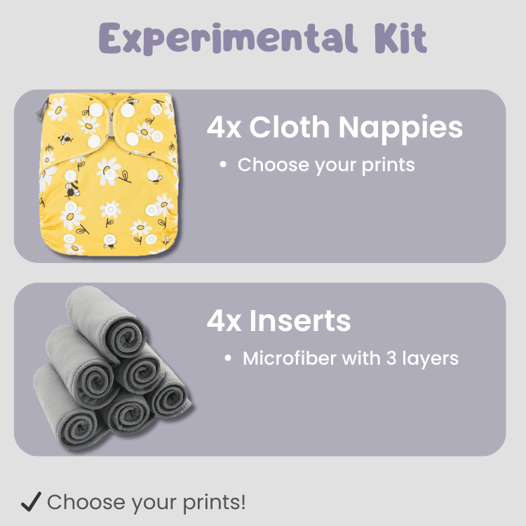 Elinfant Kit 4 Diapers + 4 Abs 